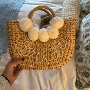 Rattan bridal bag